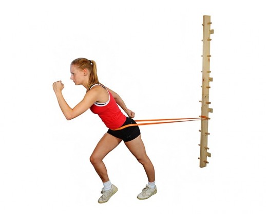 Drabinka drewniana (montaż do ściany) do ćwiczeń z taśmami i tubingiem MoVes Wall Mount - 01-300001