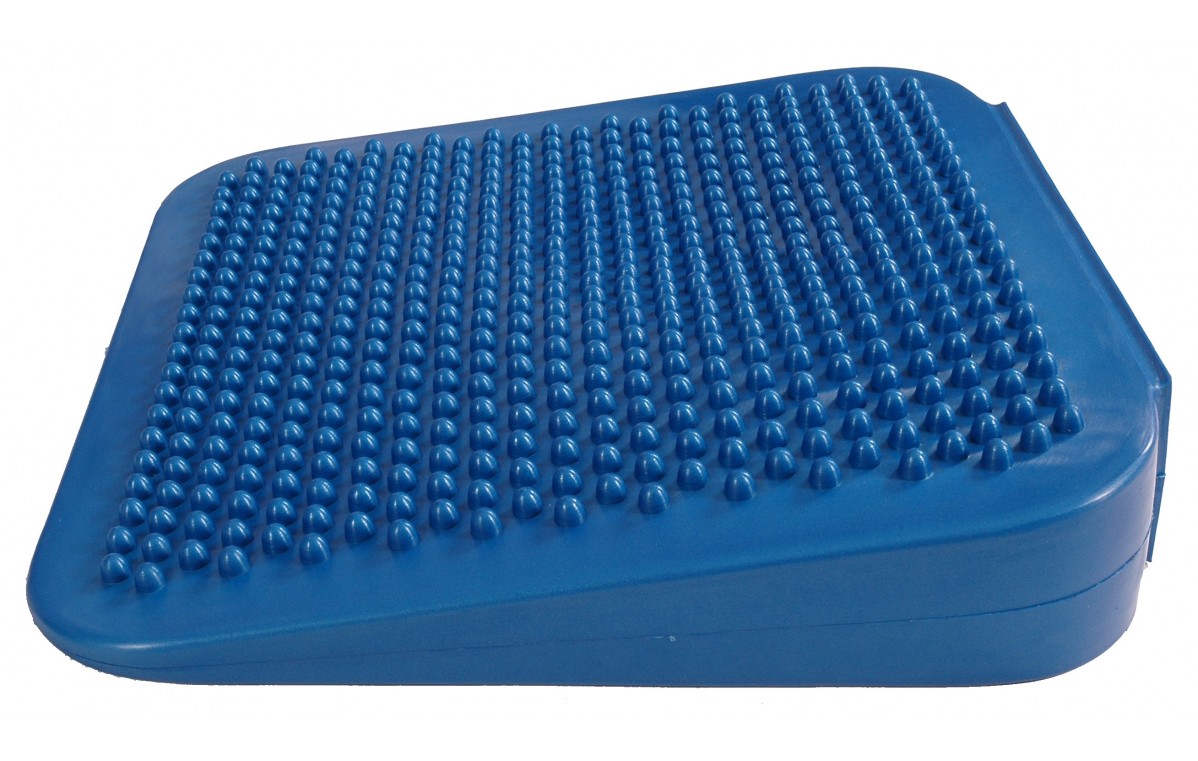 Poduszka sensomotoryczna kwadratowa Mambo Sitting Wedge MoVes niebieska 34 cm (z pompką) 04-020201