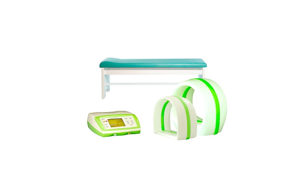 Zestaw I do magneto- i laseroterapii: MF-24, 2 aplikatory: AS-600K, AS-315K, leżanka L-6