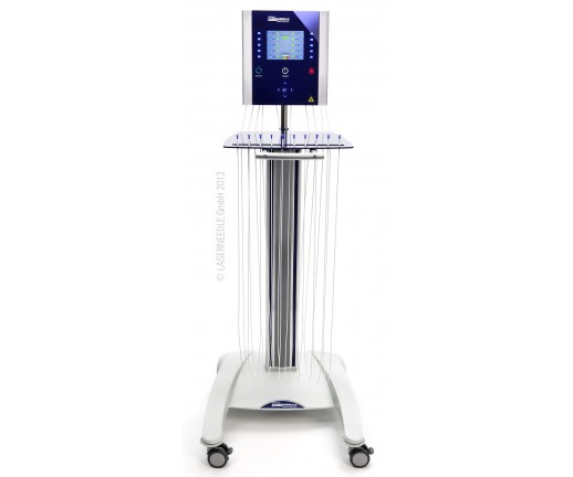 LaserNeedle - światłowodowy laser dla Ortopedii i Sportu - wersja na stoliku - 5 kanałów R + 5 kanałów IR