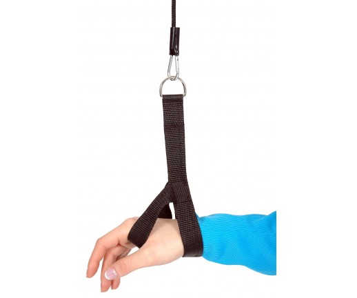 Przelotka do ćwiczeń mięśni i ramion z linką i uchwytem do rąk MoVes Shoulder Rope Pulley - 01-400103