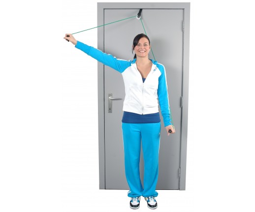 Przelotka do ćwiczeń mięśni i ramion z linką i uchwytem do drzwi MSD Shoulder Rope Pulley - 01-400101