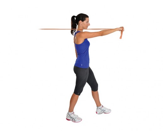 Taśma rehabilitacyjna MoVes FIT Band 2,5 m (pastelowe kolory)