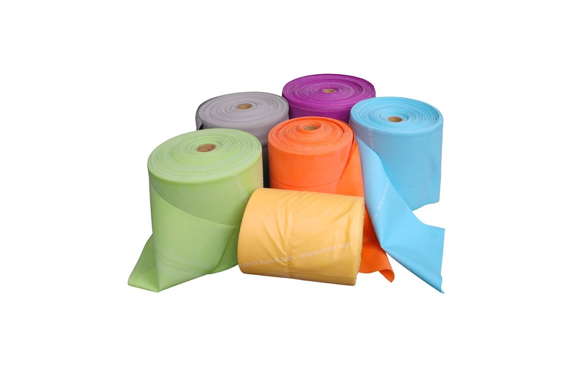 Taśma rehabilitacyjna MoVes FIT Band 2,5 m (pastelowe kolory)