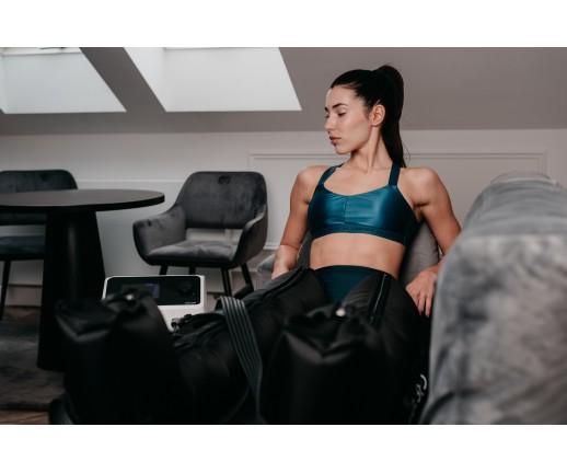 Zestaw podstawowy do drenażu limfatycznego (masażu uciskowego) 6-komorowy - aparat Lite6 + rozdzielacz + 2 mankiety na nogi