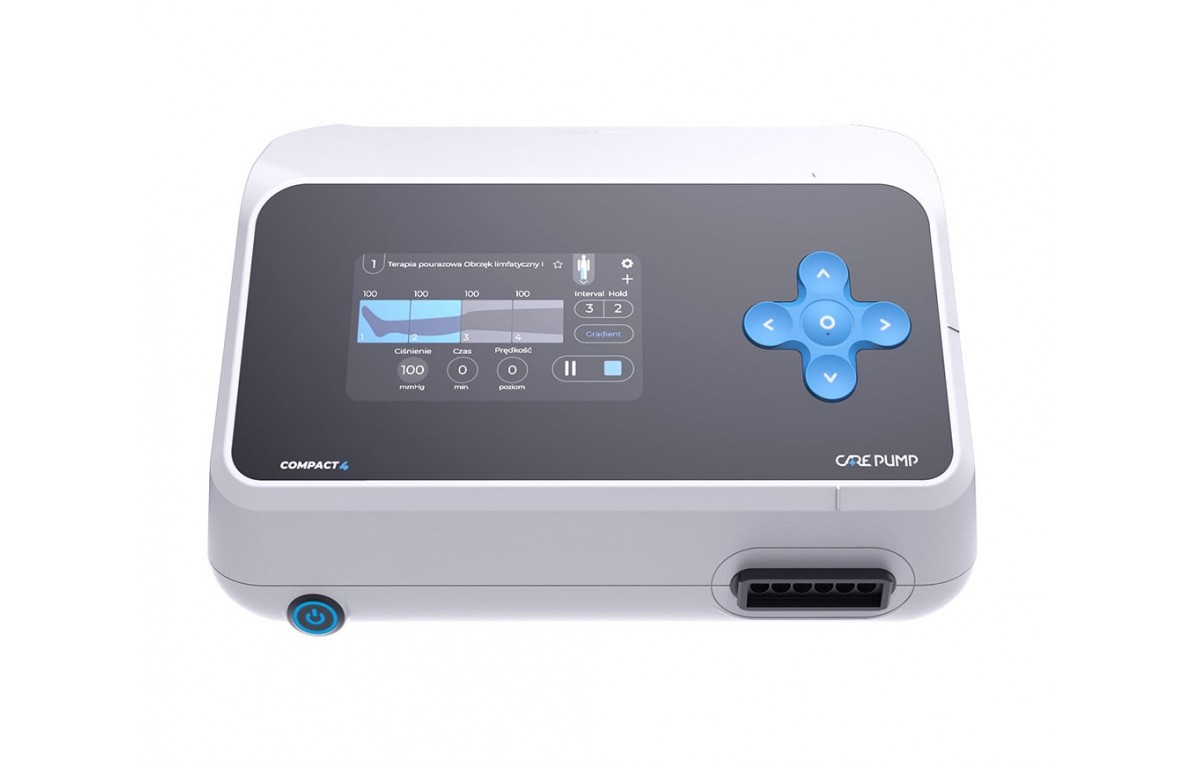 Aparat do drenażu limfatycznego (masażu uciskowego) 4-komorowy - CarePump Compact4