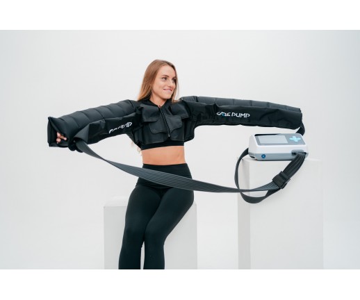 Mankiet podwójny na ręce, barki i klatkę piersiową, 8-komorowy CarePump z przewodem powietrznym, poszerzaczami i rozdzielaczem