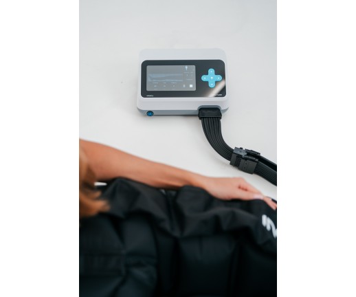 Zestaw podstawowy do drenażu limfatycznego (masażu uciskowego) 8-komorowy - aparat Expert8 + rozdzielacz + 2 mankiety na nogi