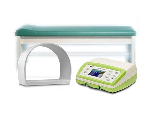 Zestaw I do magnetoterapii: aparat MF-12, aplikator AS-600K, leżanka L-6