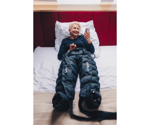 Zestaw podstawowy PLUS do drenażu limfatycznego (masażu uciskowego) 8-komorowy - aparat Lite8 + mankiet długie spodnie