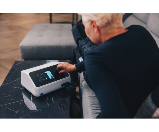 Zestaw podstawowy PLUS do drenażu limfatycznego (masażu uciskowego) 8-komorowy - aparat Lite8 + mankiet długie spodnie