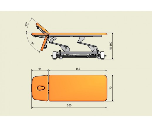 Stół rehabilitacyjny elektryczny SS-E01
