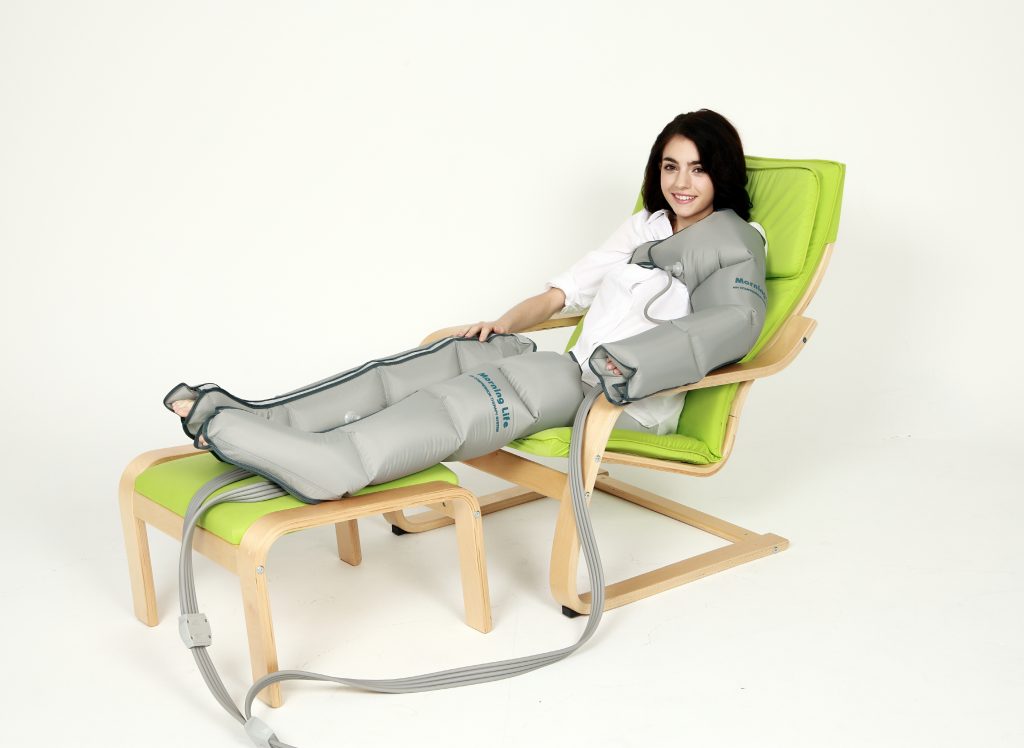 Aparat do drenażu limfatycznego - mankiety na nogi i ręce