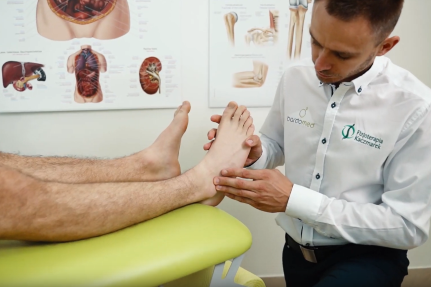 Leczenie skręconego stawu skokowego aparatem Doctor TECAR