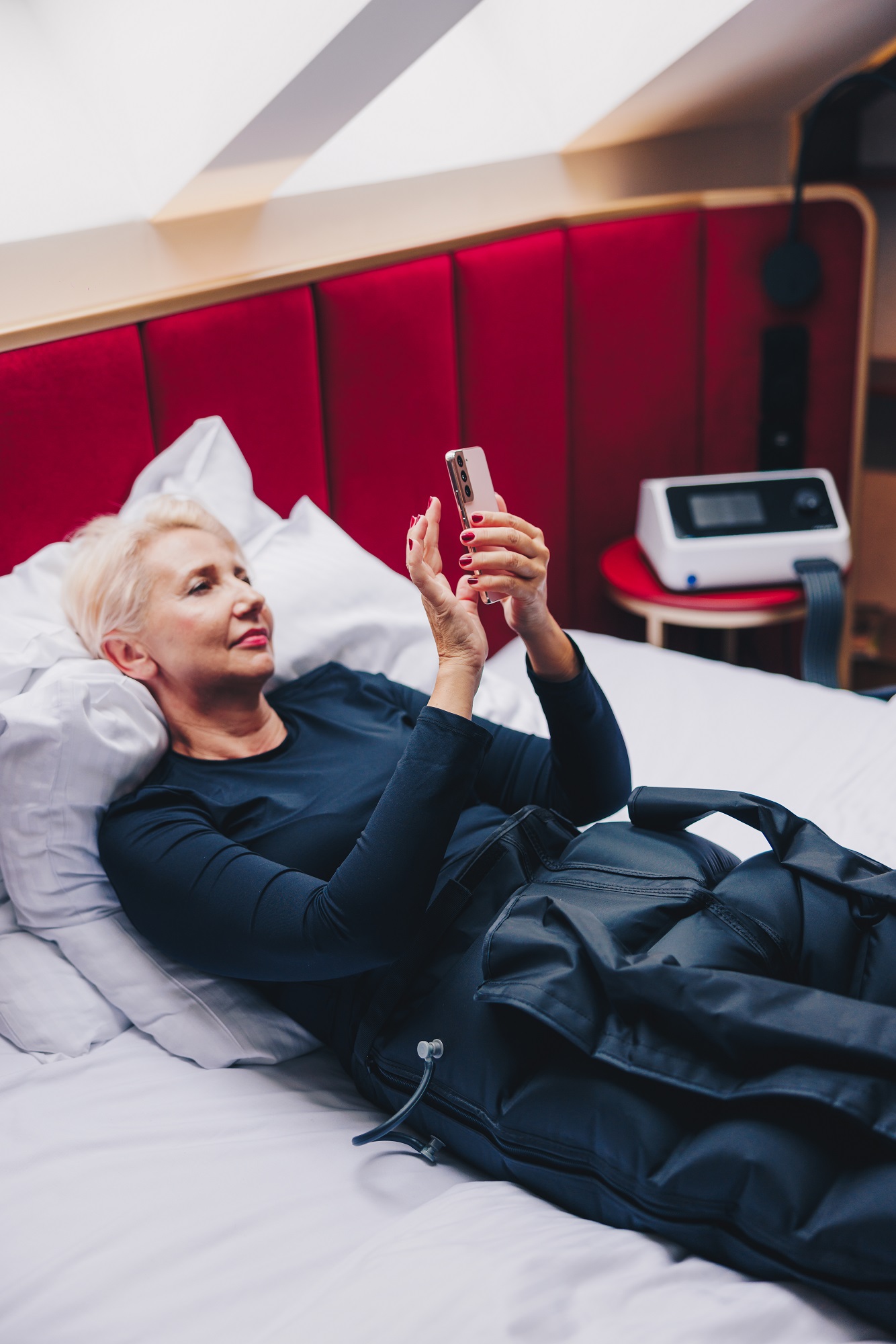 Zabieg drenażu limfatycznego z użyciem aparatu CarePump Lite8